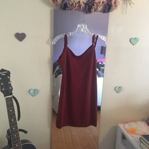 For love lemons red slip dress